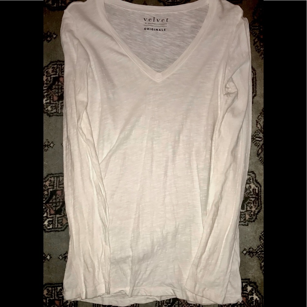 Velvet by Graham & Spencer White T. S-M
